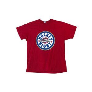 Hockey Night In Canada Red T-Shirt XL Fruit Of The Loom Cotton Mens Graphic Tee